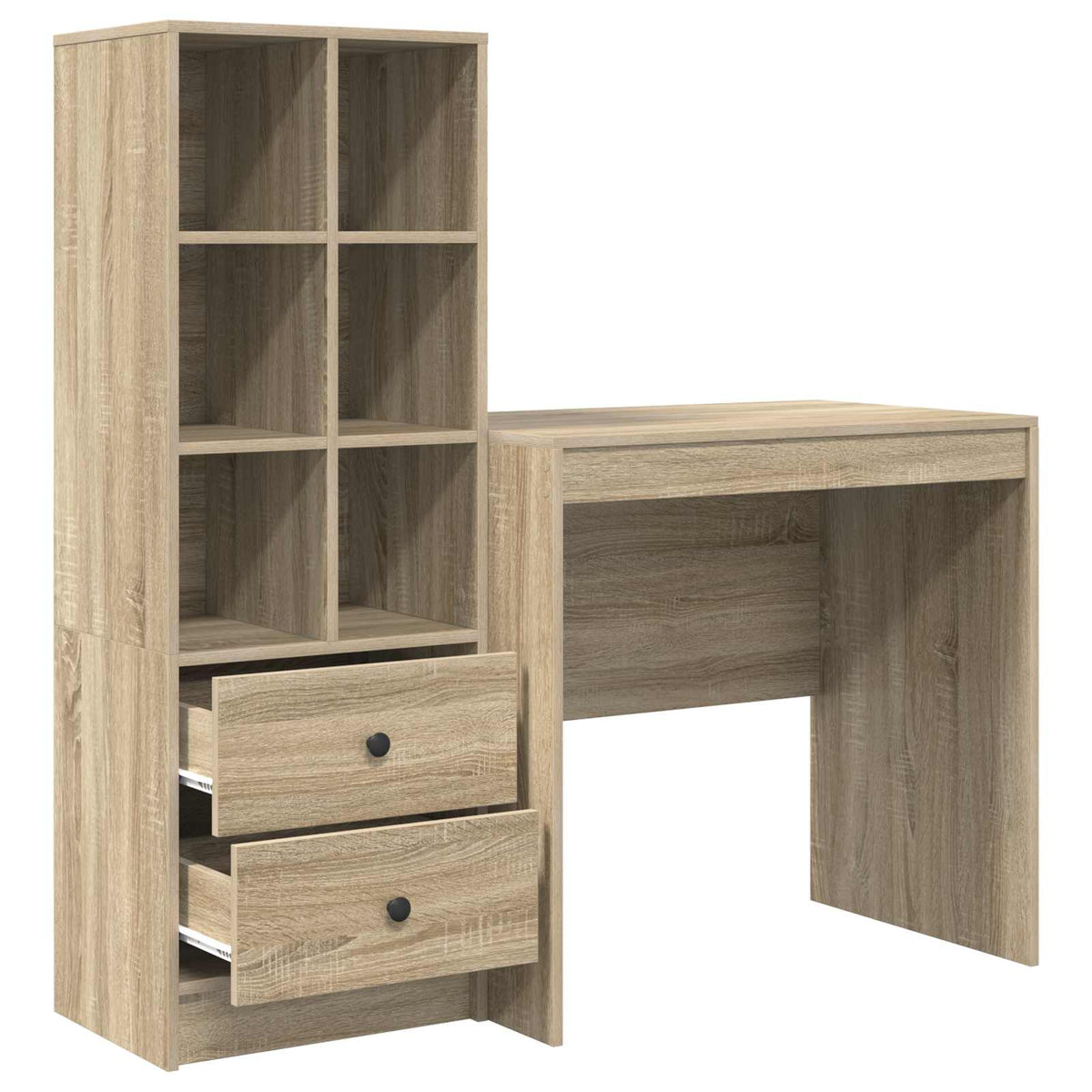 Schreibtisch Sonoma-Eiche 125,5 x 50 x 127 cm 2 stk.