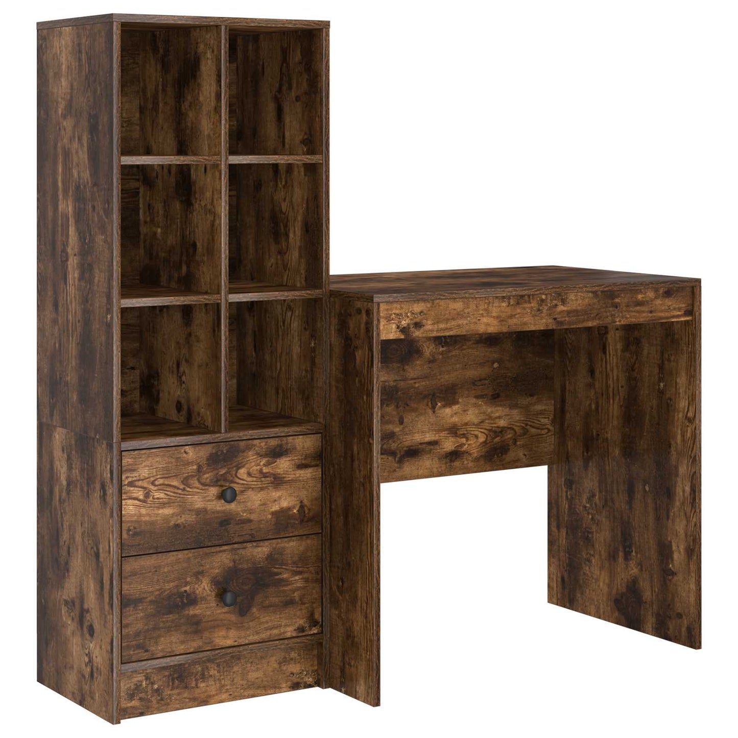 Schreibtisch Geräucherte Eiche 125,5 x 50 x 127 cm 2 stk.