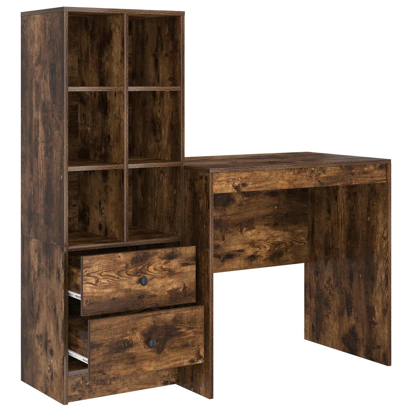Schreibtisch Geräucherte Eiche 125,5 x 50 x 127 cm 2 stk.