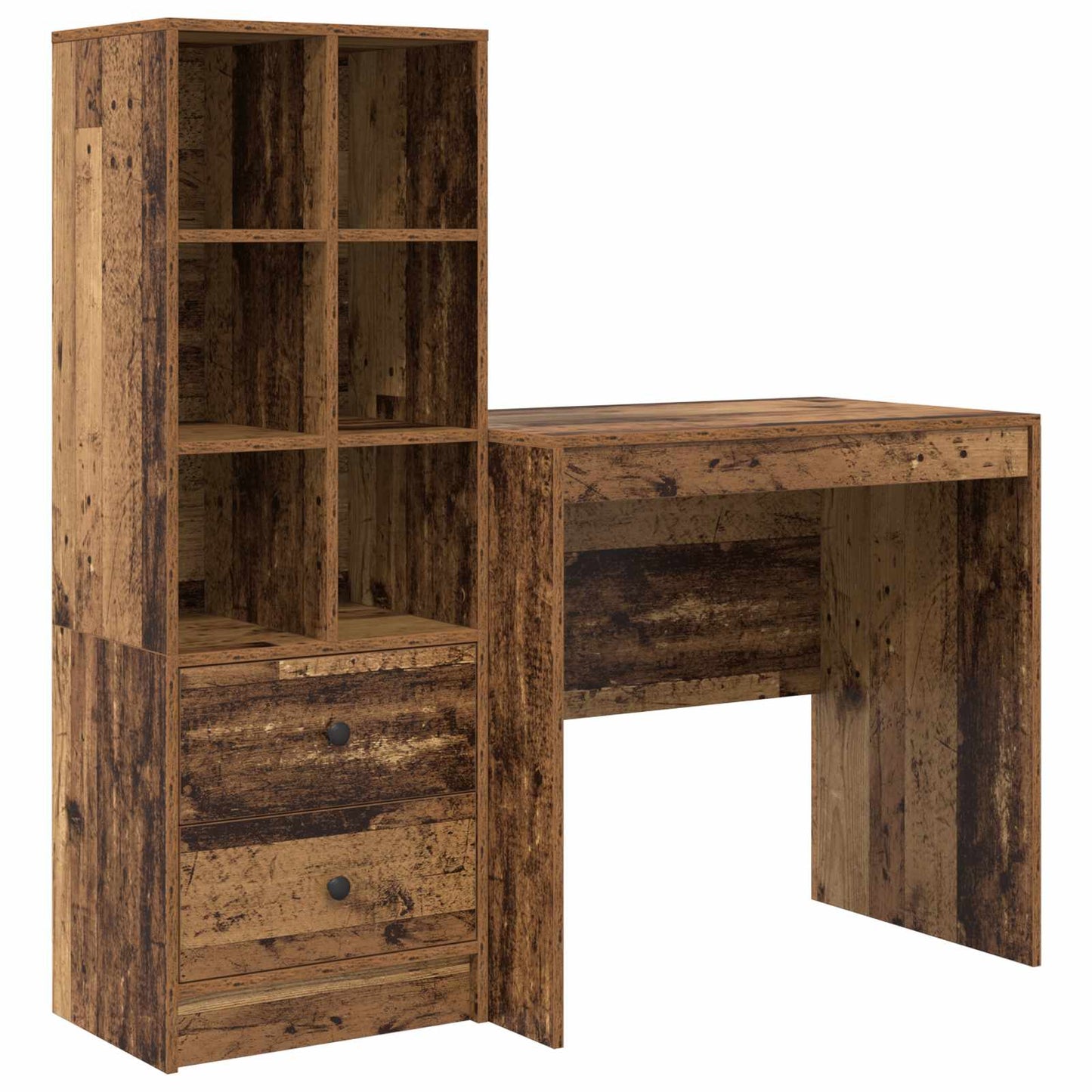 Schreibtisch Altholz 125,5 x 50 x 127 cm 2 stk.