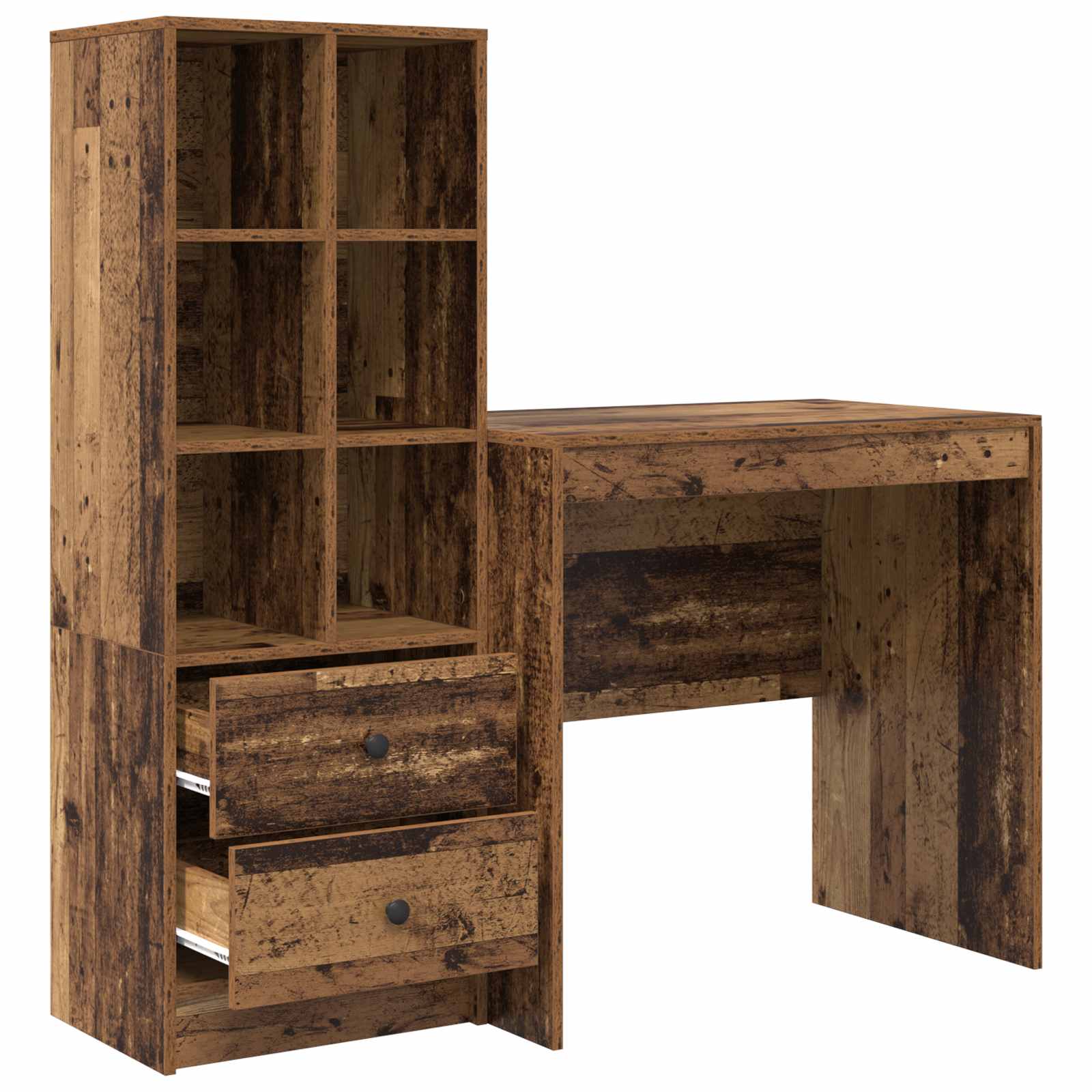 Schreibtisch Altholz 125,5 x 50 x 127 cm 2 stk.