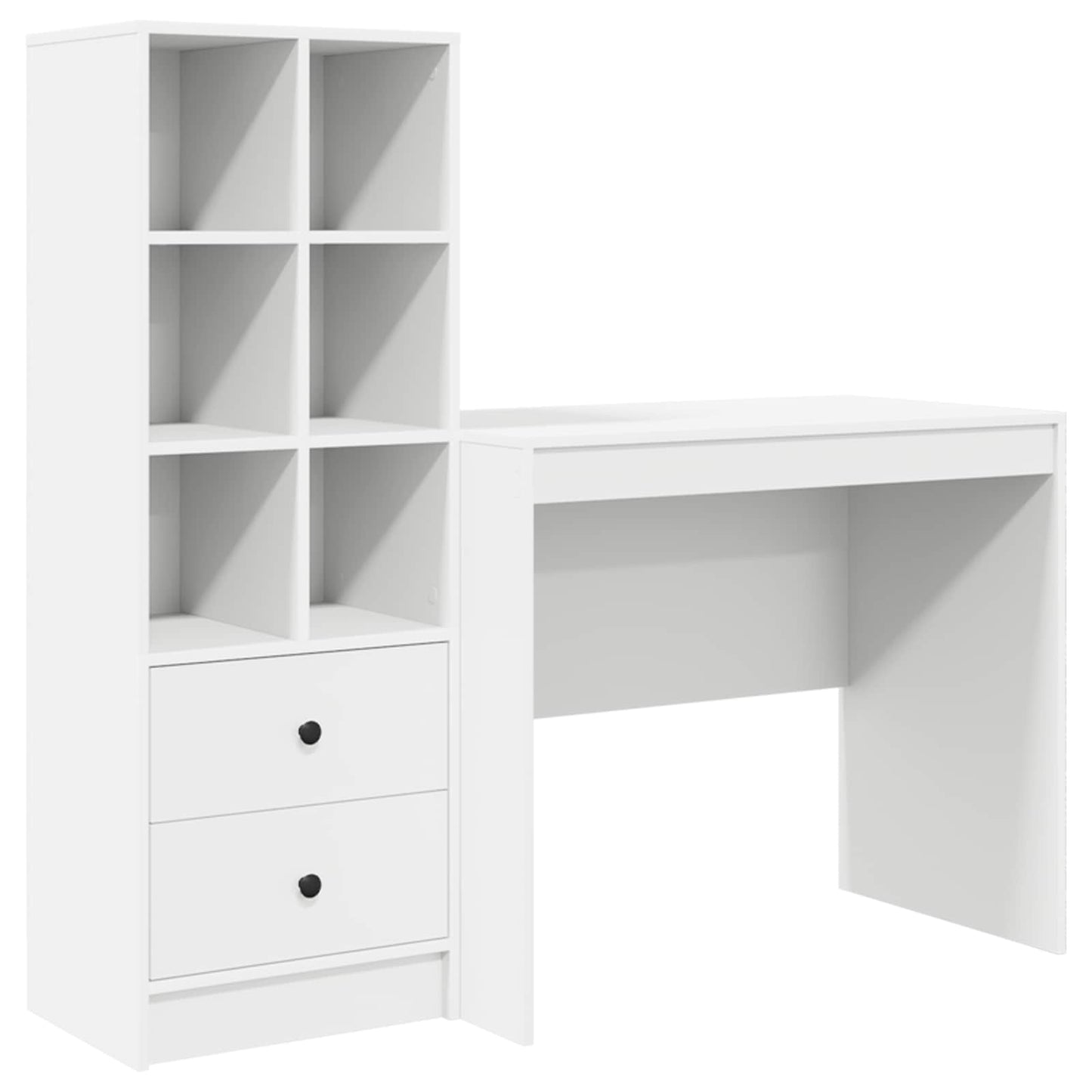 Schreibtisch Weiß 135,5 x 50 x 127 cm 2 stk.