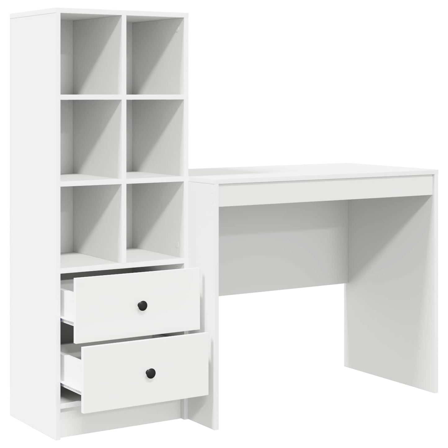 Schreibtisch Weiß 135,5 x 50 x 127 cm 2 stk.