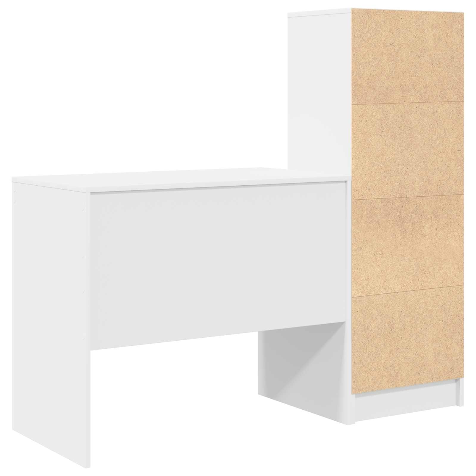 Schreibtisch Weiß 135,5 x 50 x 127 cm 2 stk.
