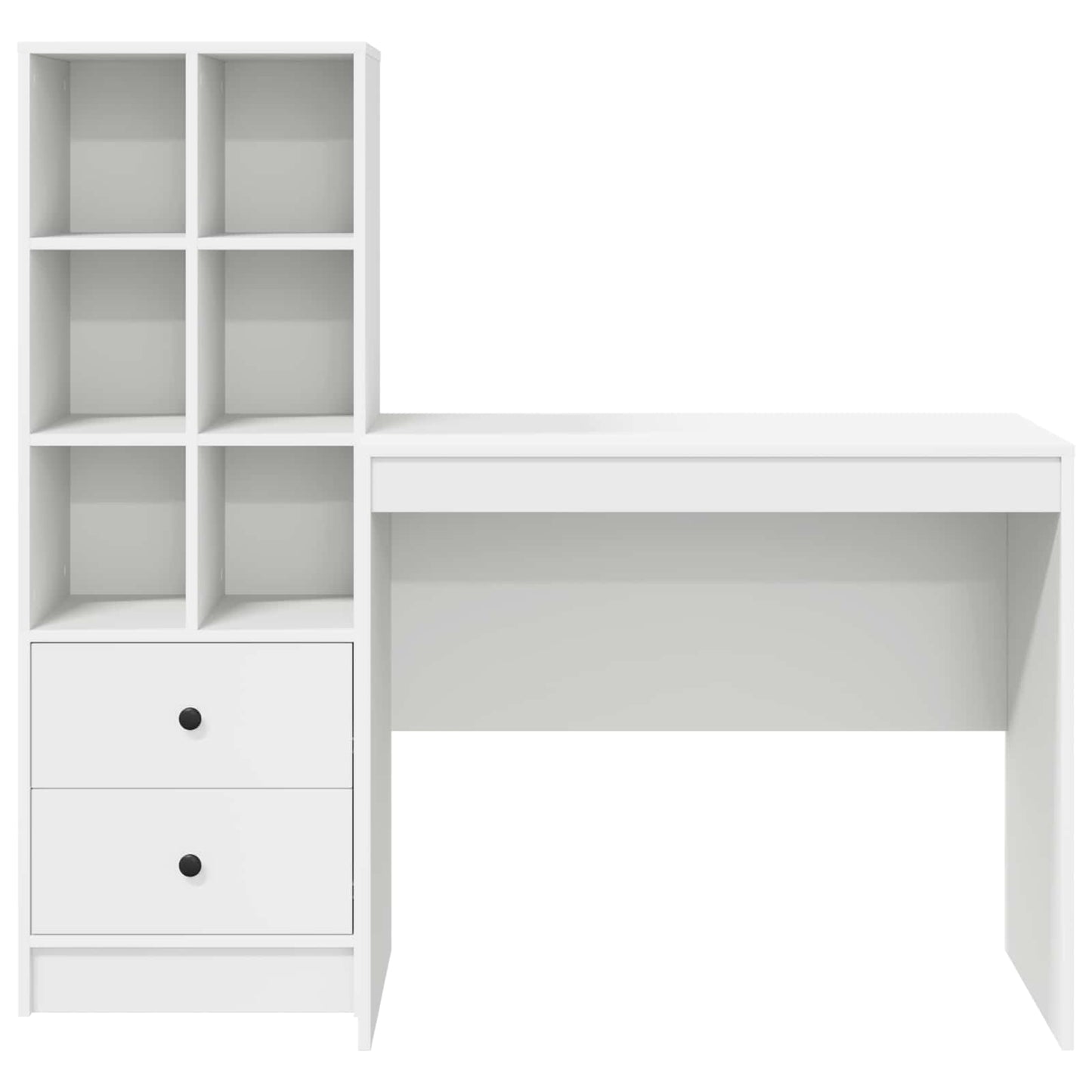 Schreibtisch Weiß 135,5 x 50 x 127 cm 2 stk.