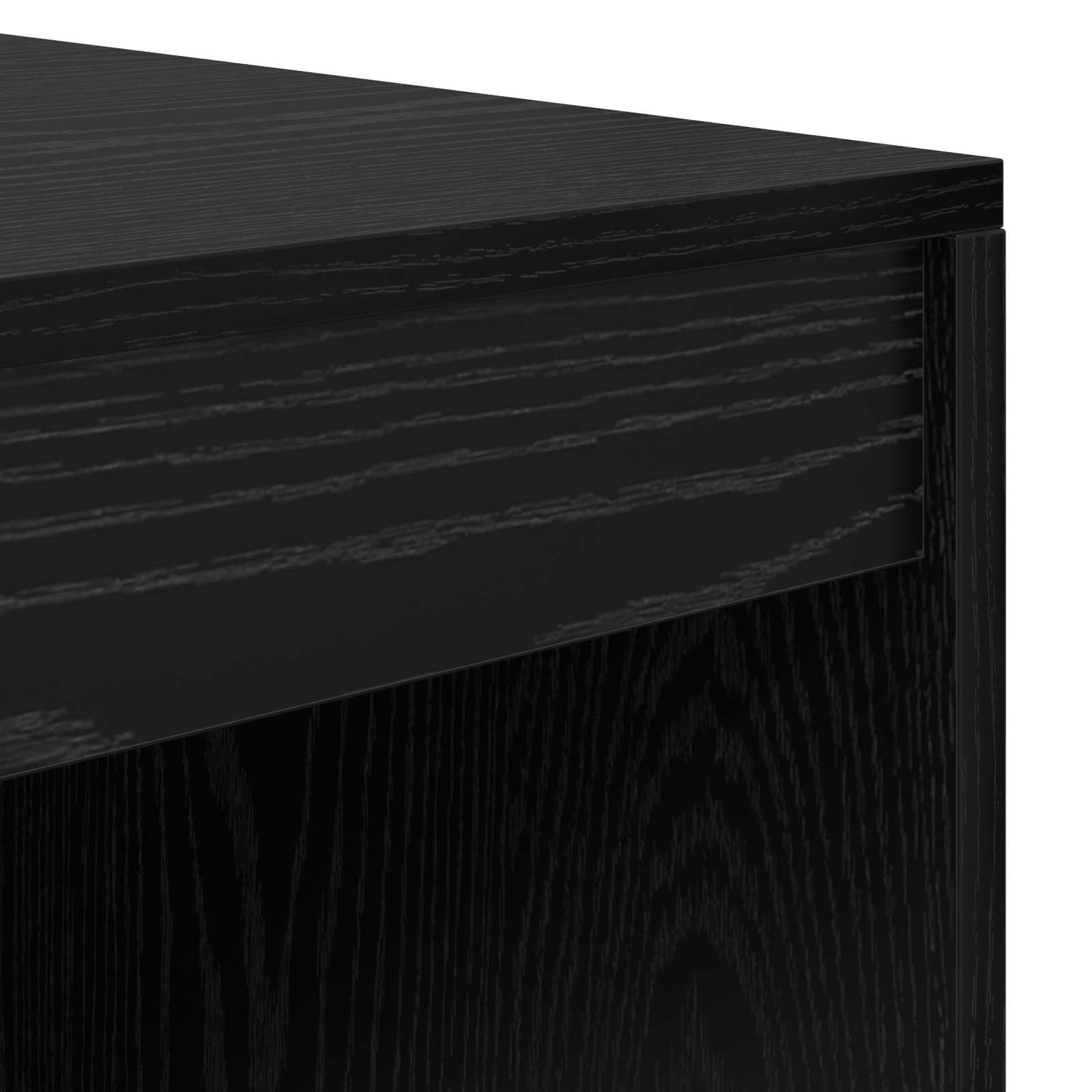 Schreibtisch Schwarz Eichen-Optik 135,5 x 50 x 127 cm 2 stk.