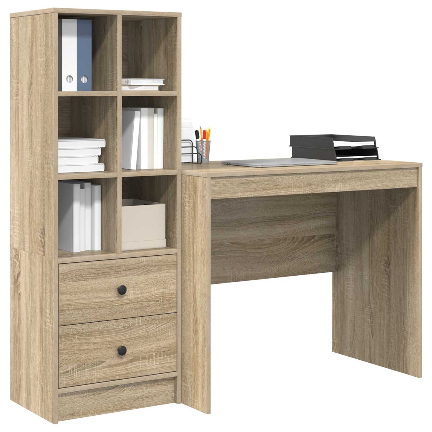 Schreibtisch Sonoma-Eiche 135,5 x 50 x 127 cm 2 stk.