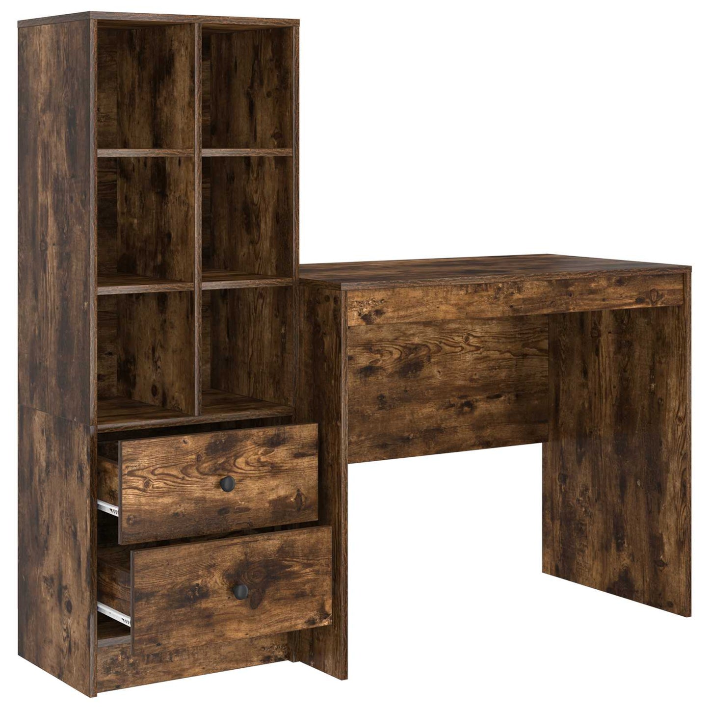 Schreibtisch Geräucherte Eiche 135,5 x 50 x 127 cm 2 stk.