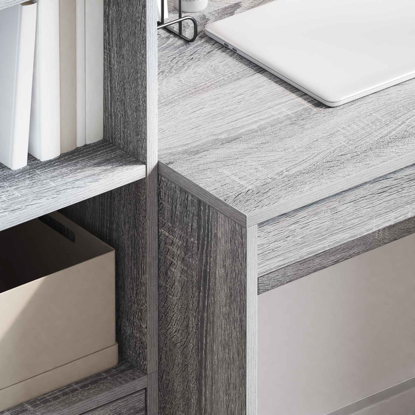 Schreibtisch Graues Sonoma 135,5 x 50 x 127 cm 2 stk.