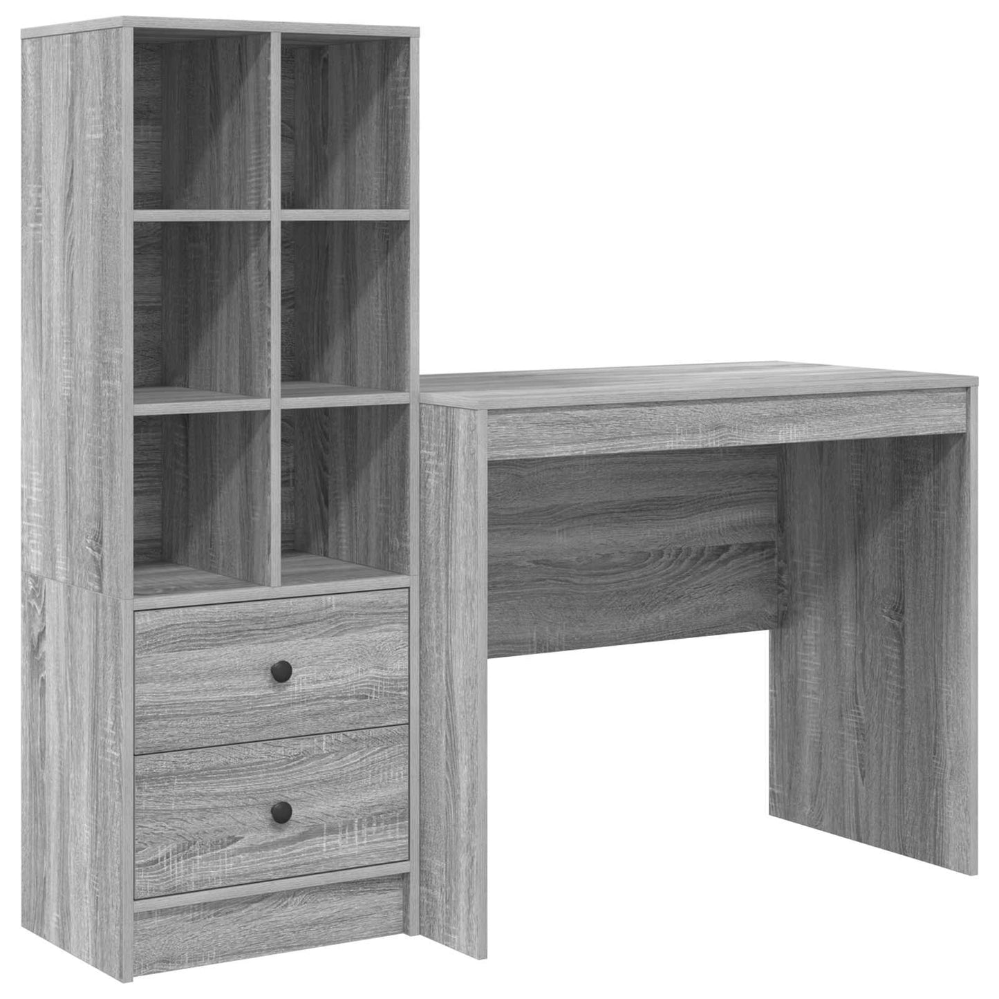 Schreibtisch Graues Sonoma 135,5 x 50 x 127 cm 2 stk.