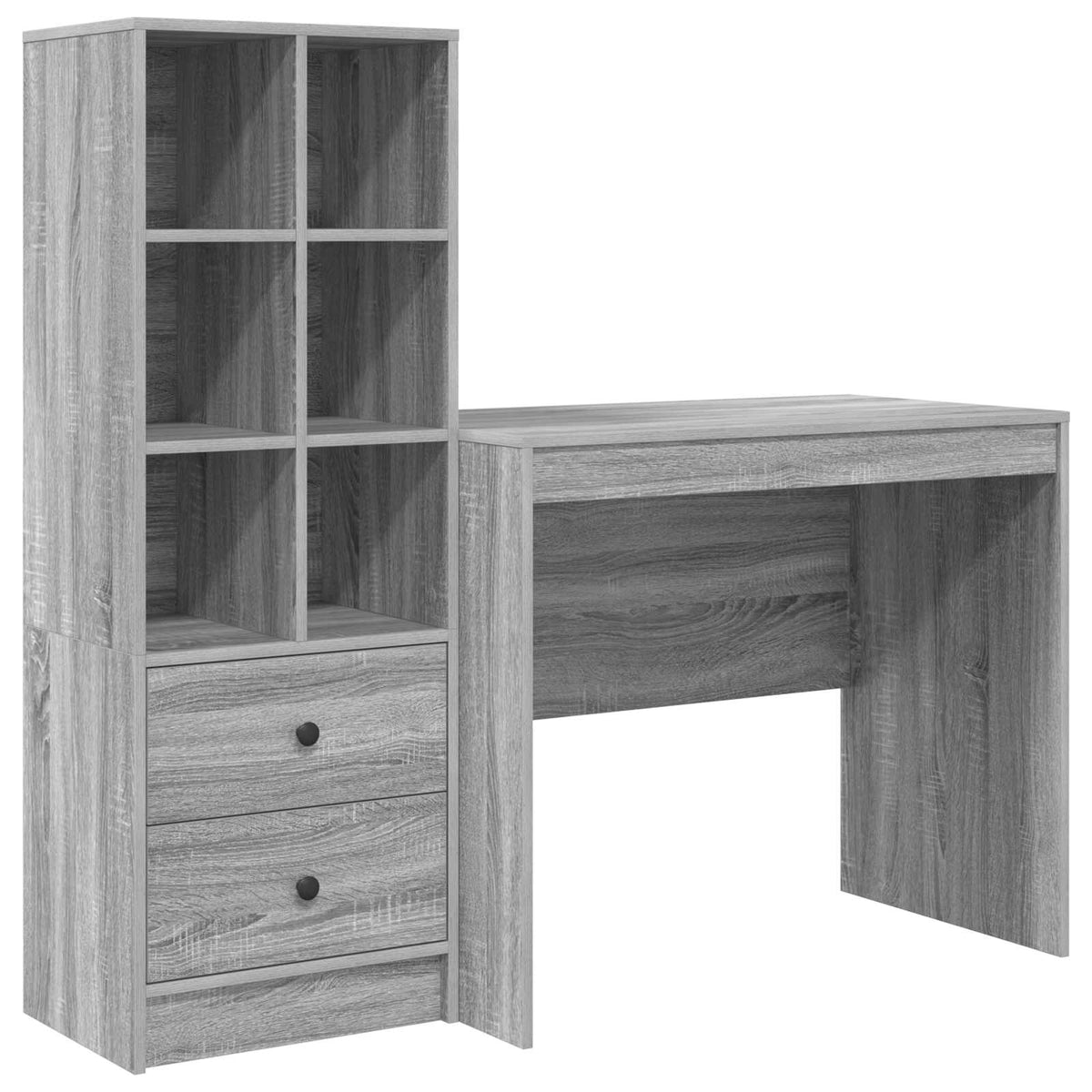 Schreibtisch Graues Sonoma 135,5 x 50 x 127 cm 2 stk.
