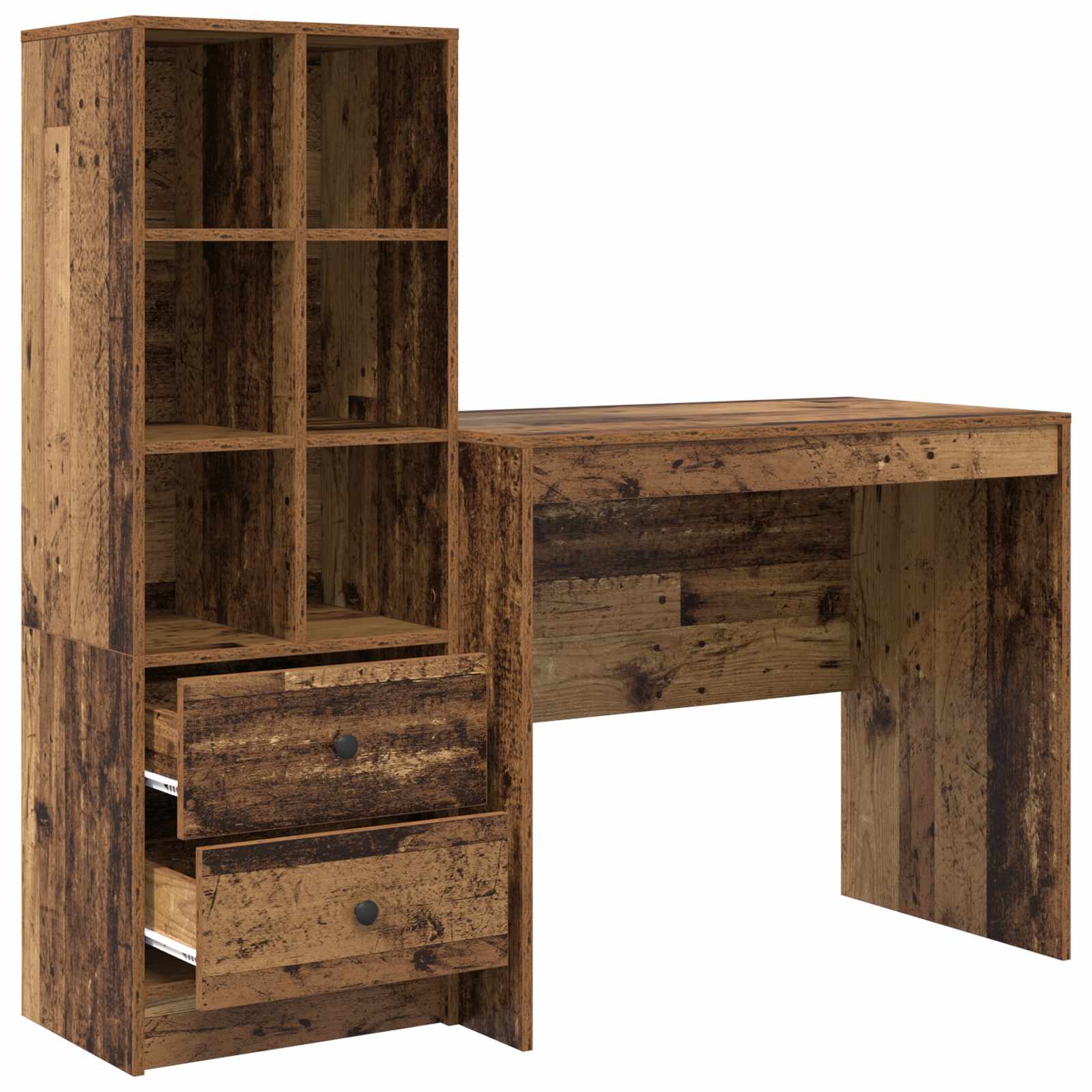 Schreibtisch Altholz 135,5 x 50 x 127 cm 2 stk.