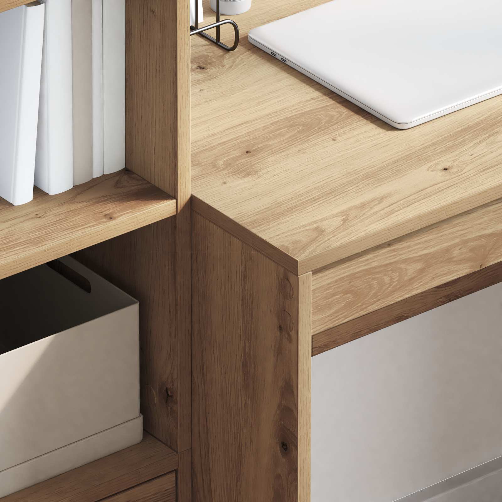 Schreibtisch Artisan-Eiche 135,5 x 50 x 127 cm 2 Stk.