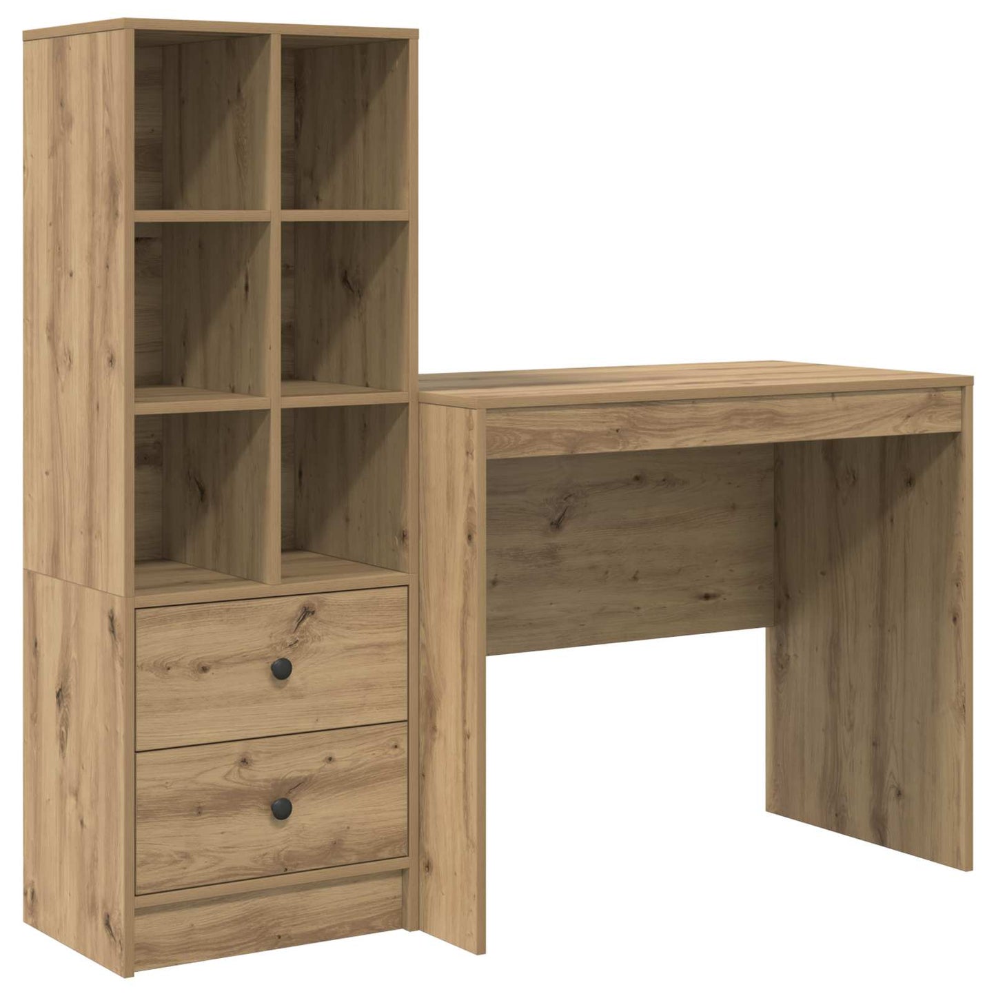 Schreibtisch Artisan-Eiche 135,5 x 50 x 127 cm 2 Stk.