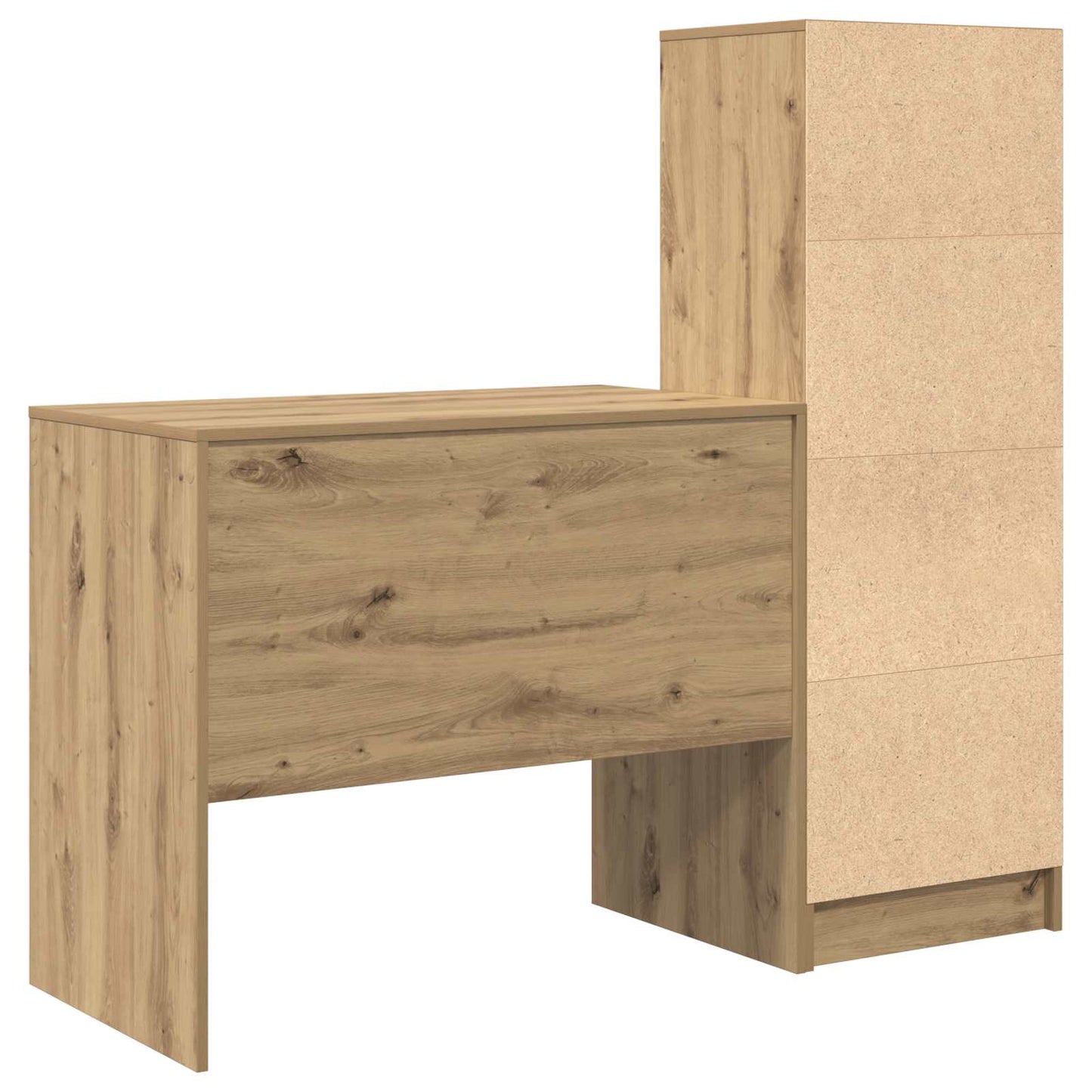 Schreibtisch Artisan-Eiche 135,5 x 50 x 127 cm 2 Stk.