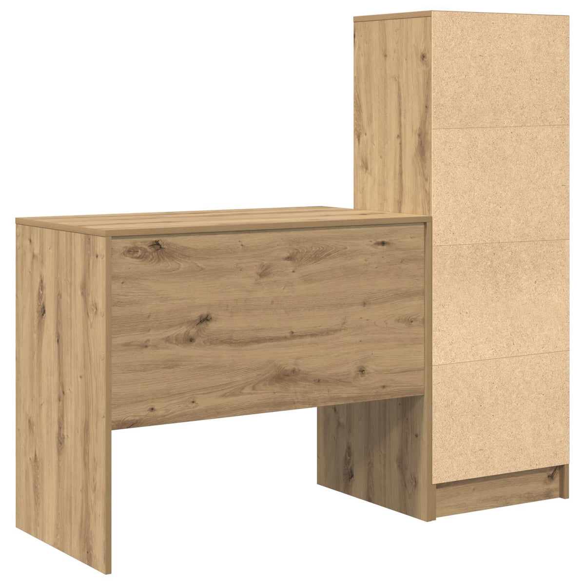 Schreibtisch Artisan-Eiche 135,5 x 50 x 127 cm 2 Stk.