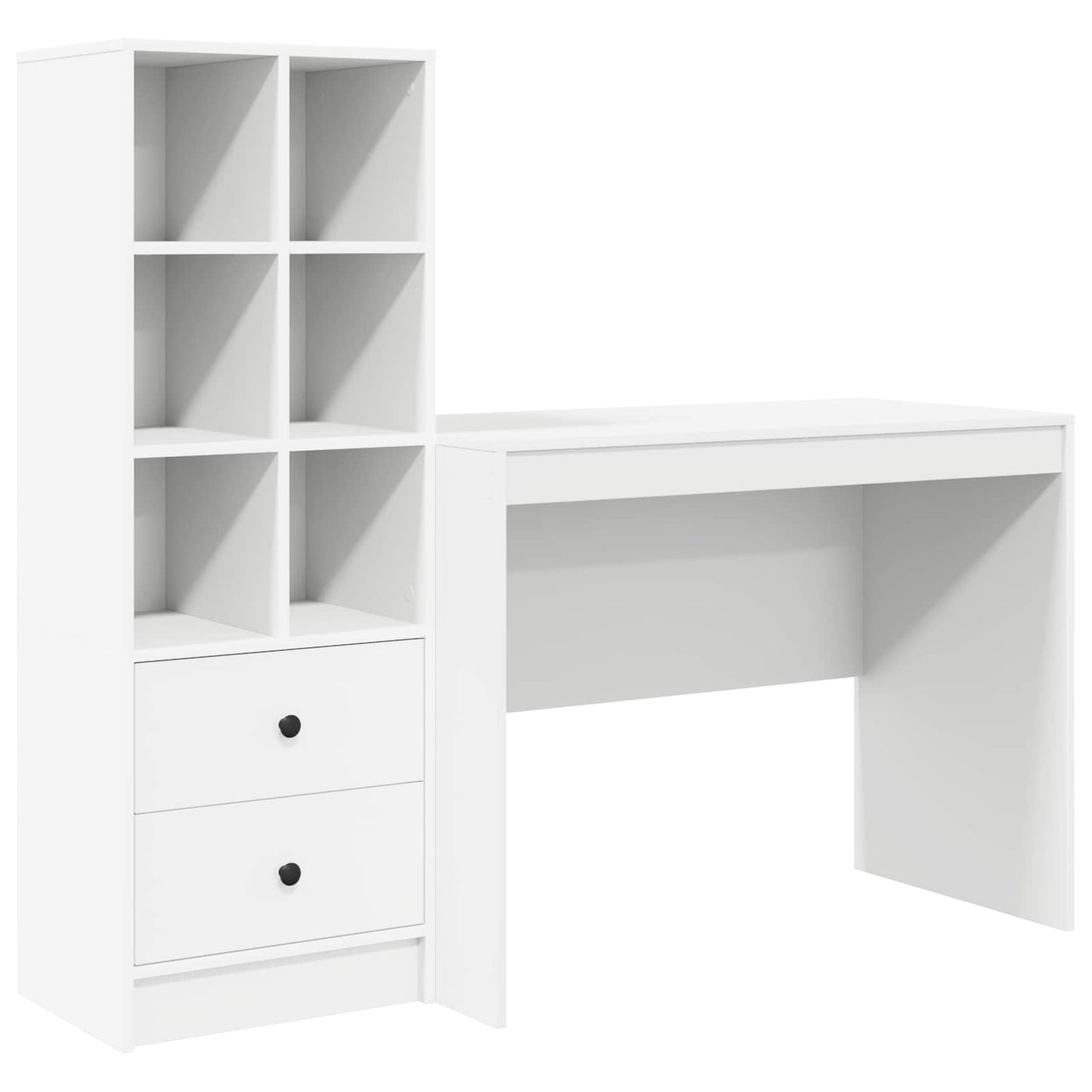Schreibtisch Weiß 145.5 x 50 x 127 cm 2 stk.
