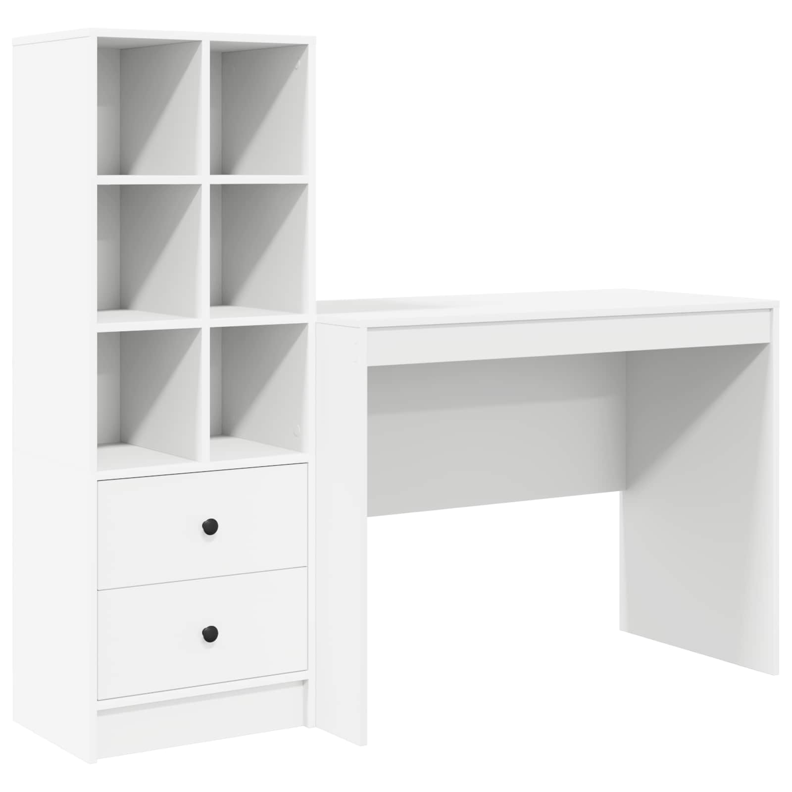 Schreibtisch Weiß 145.5 x 50 x 127 cm 2 stk.