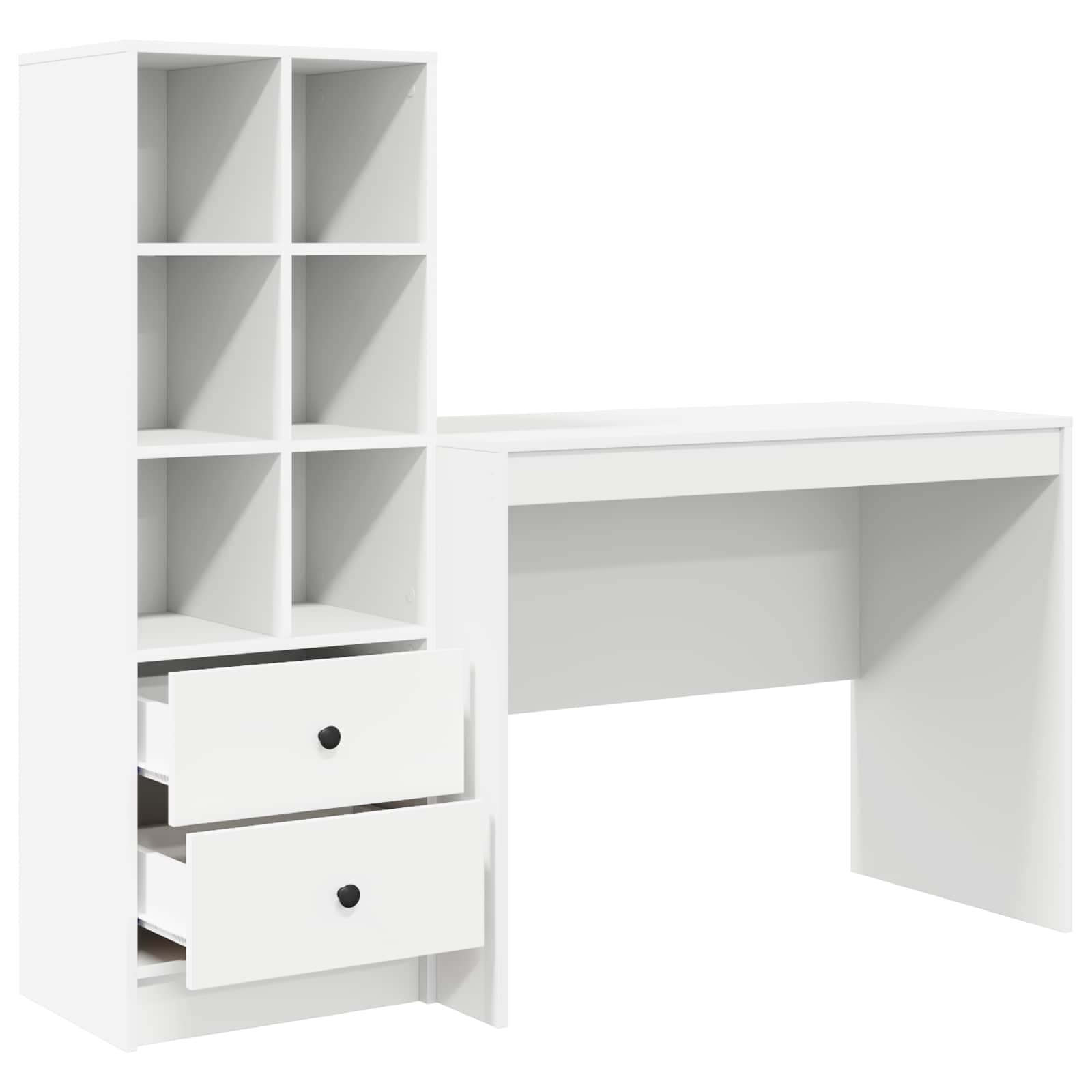 Schreibtisch Weiß 145.5 x 50 x 127 cm 2 stk.