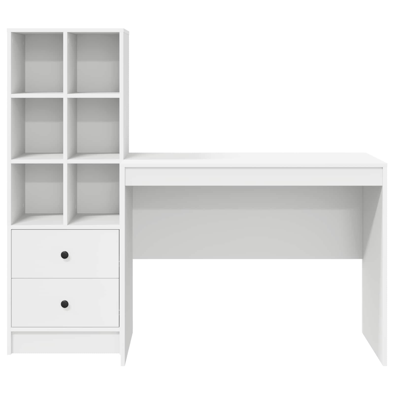 Schreibtisch Weiß 145.5 x 50 x 127 cm 2 stk.