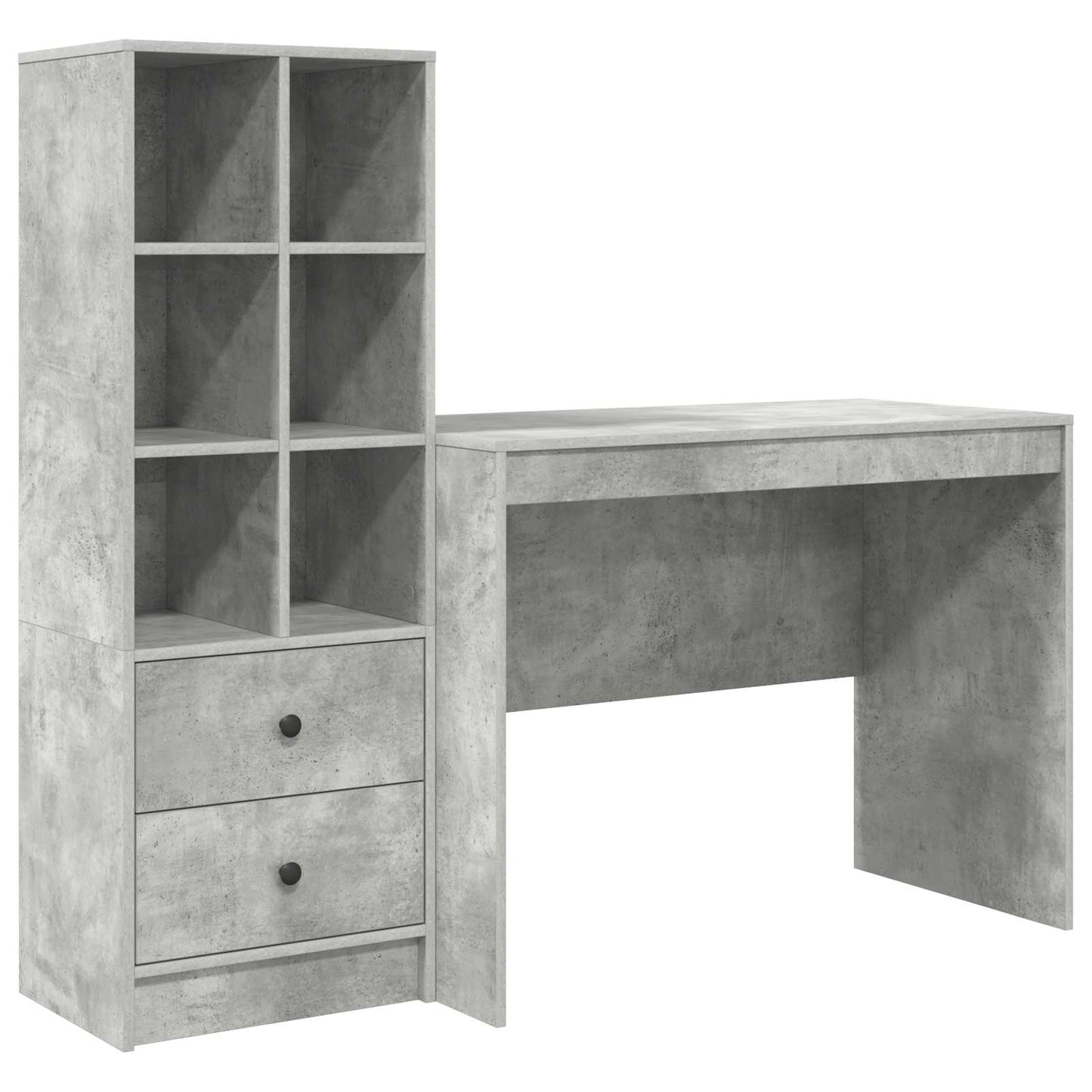 Schreibtisch Beton Grau 145.5 x 50 x 127 cm 2 stk.