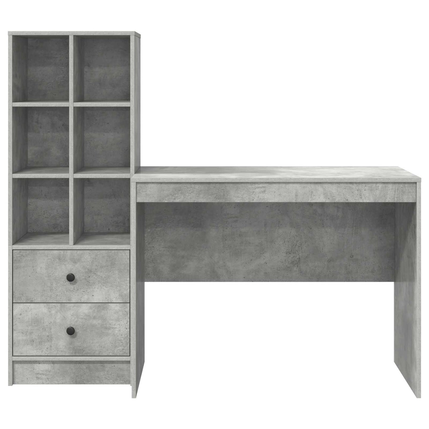 Schreibtisch Beton Grau 145.5 x 50 x 127 cm 2 stk.