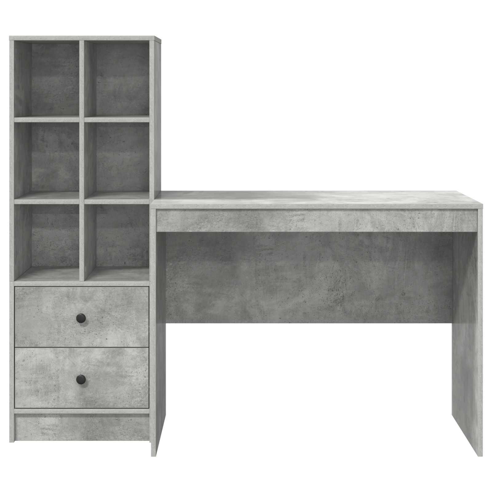 Schreibtisch Beton Grau 145.5 x 50 x 127 cm 2 stk.