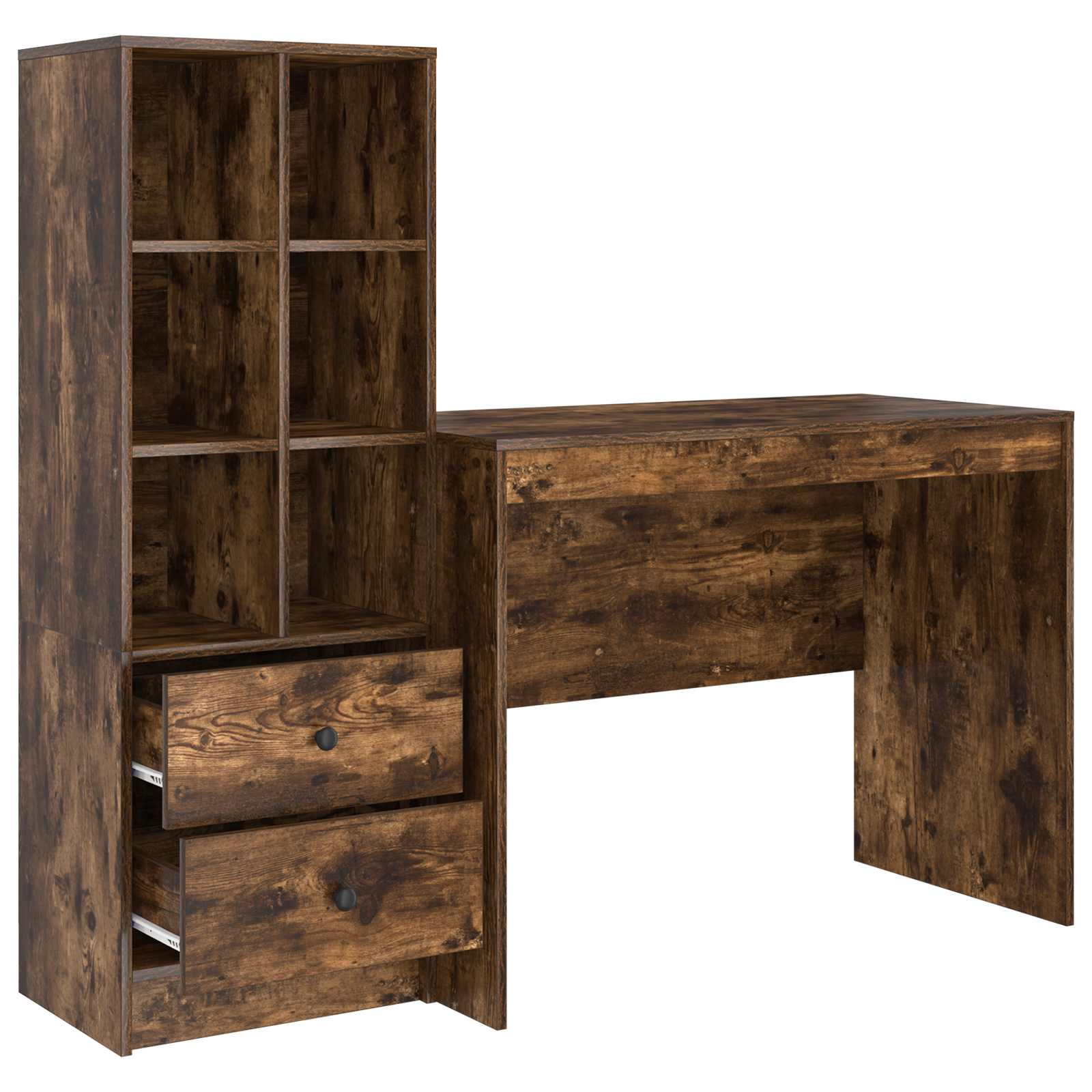Schreibtisch Geräucherte Eiche 145.5 x 50 x 127 cm 2 stk.