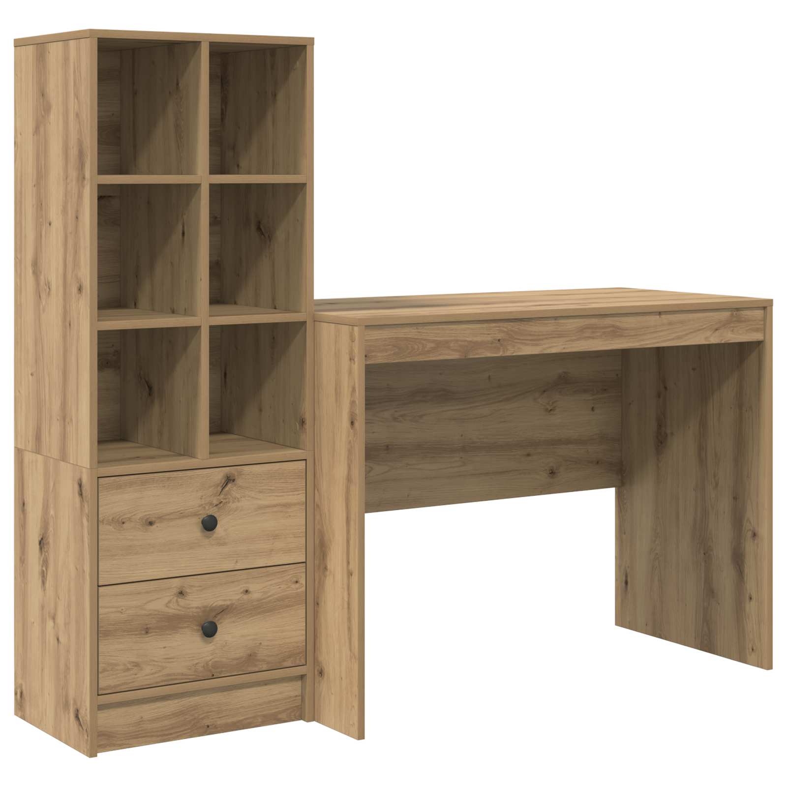 Schreibtisch Artisan-Eiche 145.5 x 50 x 127 cm 2 Stk.