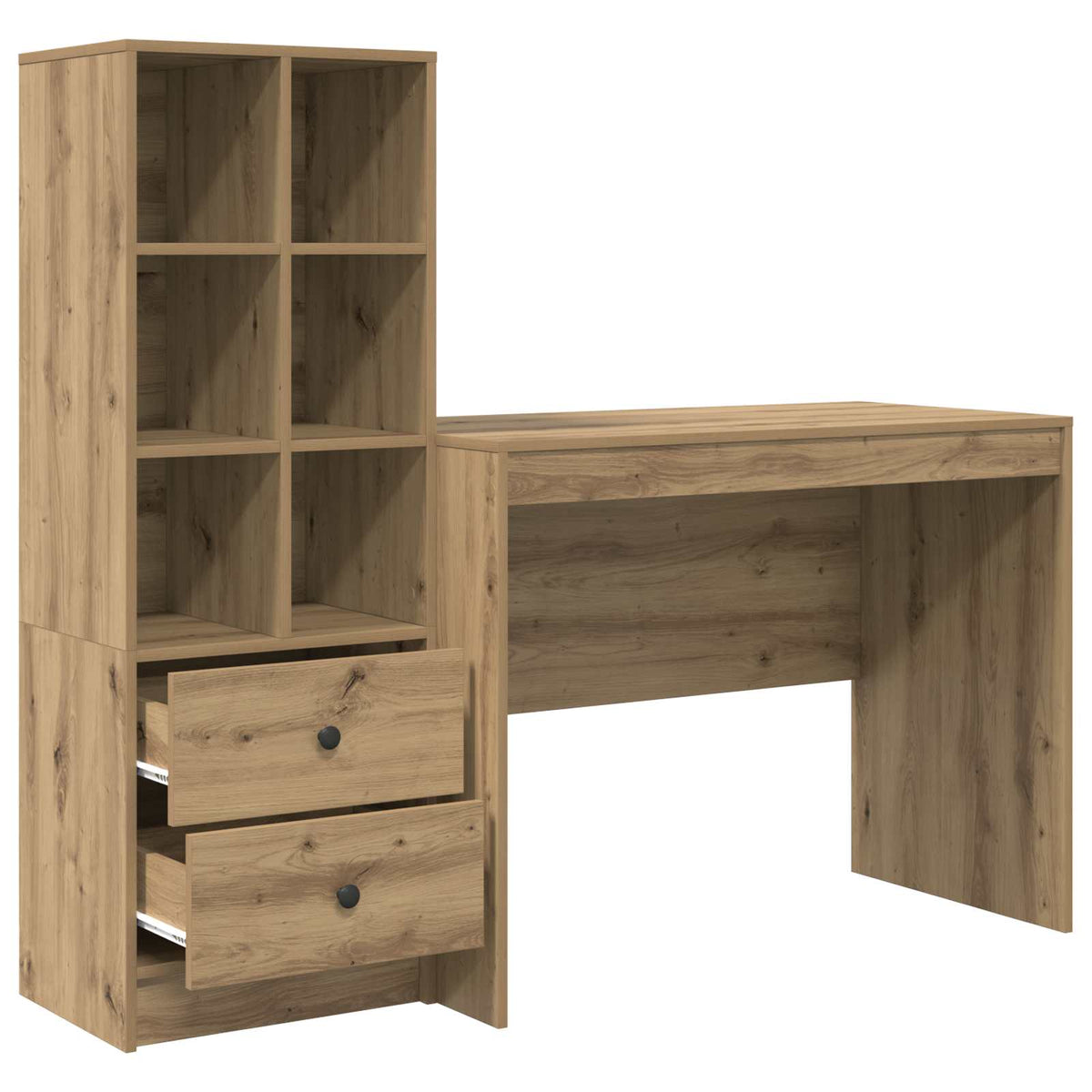 Schreibtisch Artisan-Eiche 145.5 x 50 x 127 cm 2 Stk.