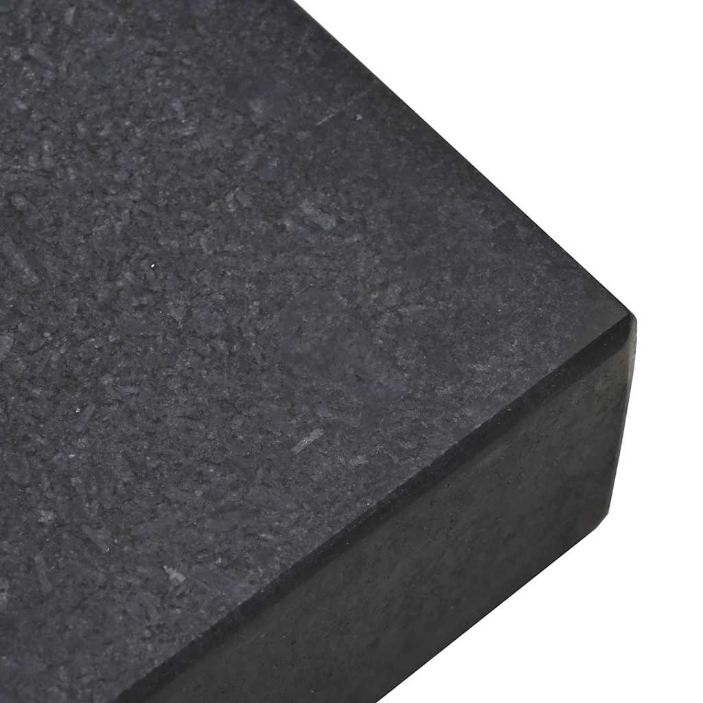 Sonnenschirmständer Schwarz 45 x 25 x 45 cm Granit und Stahl