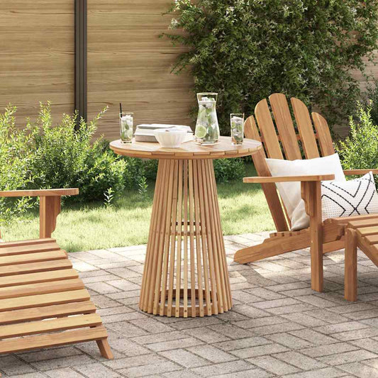 Garten-Eßtisch Braun 70 x 70 x 75 cm Teak-Massivholz