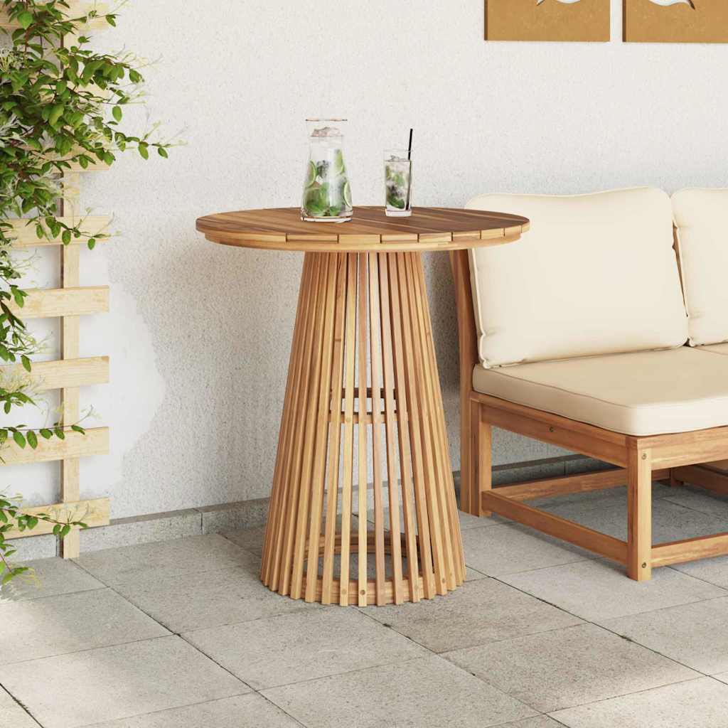Garten-Eßtisch Braun 70 x 70 x 75 cm Teak-Massivholz