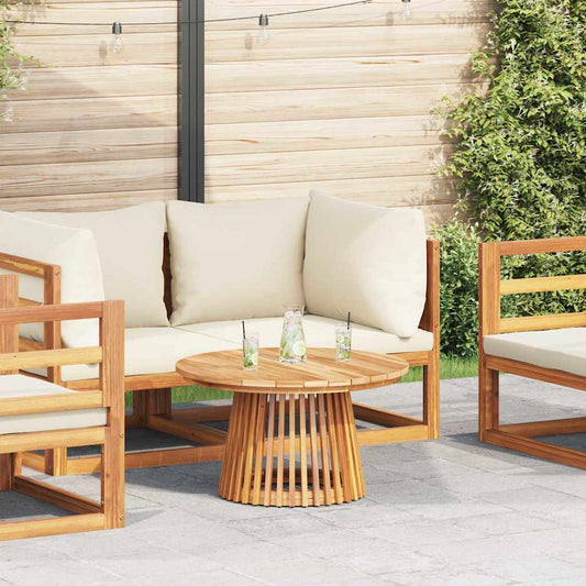 Garden Couchtisch Braun 70 x 70 x 40 cm Teak-Massivholz