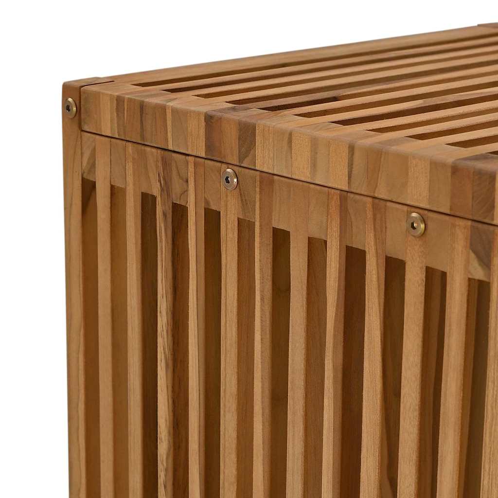Garten-Beistelltisch Braun 45 x 45,5 x 45,5 cm Massivholz Teak