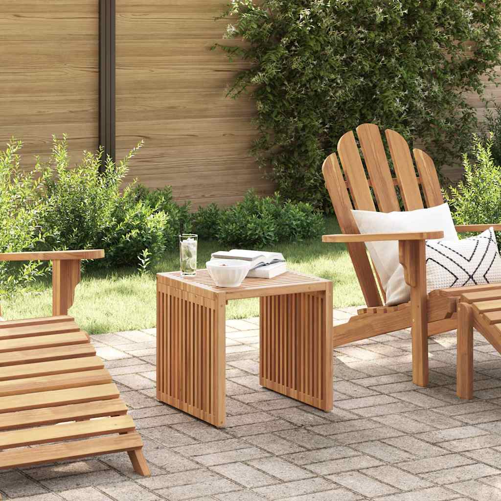 Garten-Beistelltisch Braun 45 x 45,5 x 45,5 cm Massivholz Teak