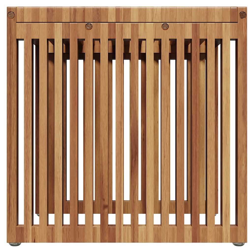 Garten-Beistelltisch Braun 45 x 45,5 x 45,5 cm Massivholz Teak