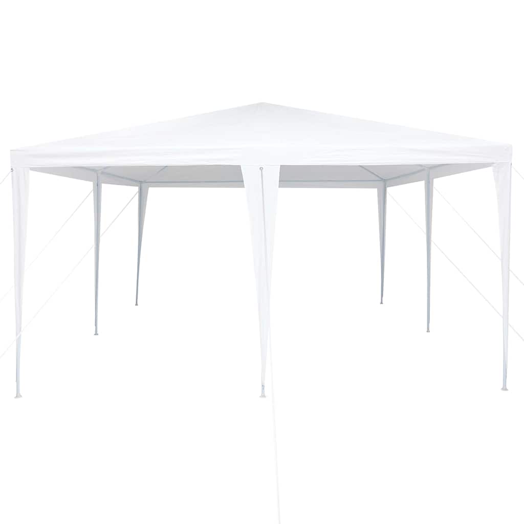 Party-Zelt Weiß 400 x 400 x 266 cm Polyethylen und Stahl