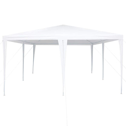 Party-Zelt Weiß 400 x 400 x 266 cm Polyethylen und Stahl