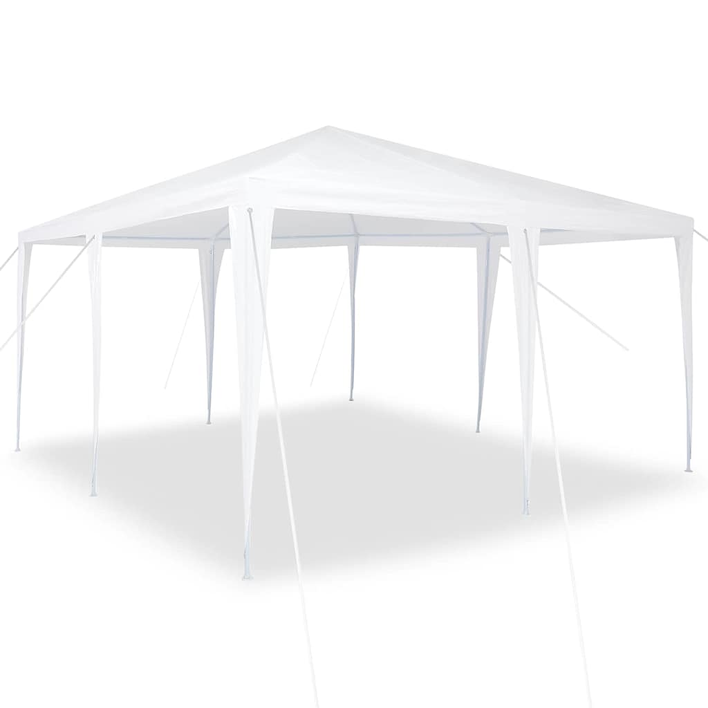 Party-Zelt Weiß 400 x 400 x 266 cm Polyester und Stahl