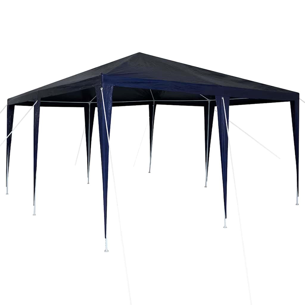 Party-Zelt Blau und Weiß 400 x 400 x 266 cm Polyester und Stahl