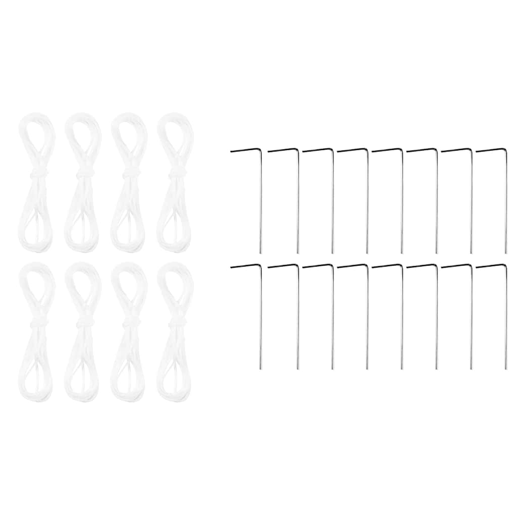 Party-Zelt Anthrazit und Weiß 400 x 400 x 266 cm