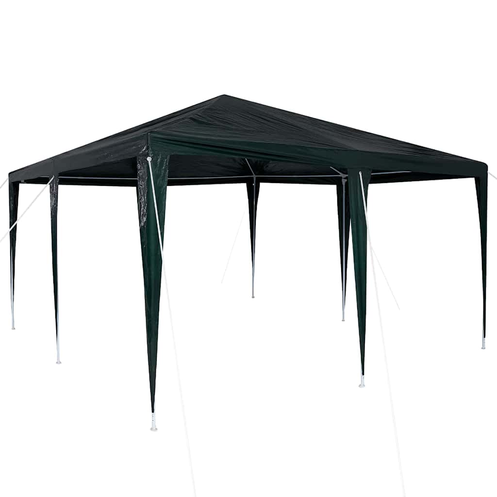 Party-Zelt Grün und Weiß 400 x 400 x 266 cm Polyester und Stahl