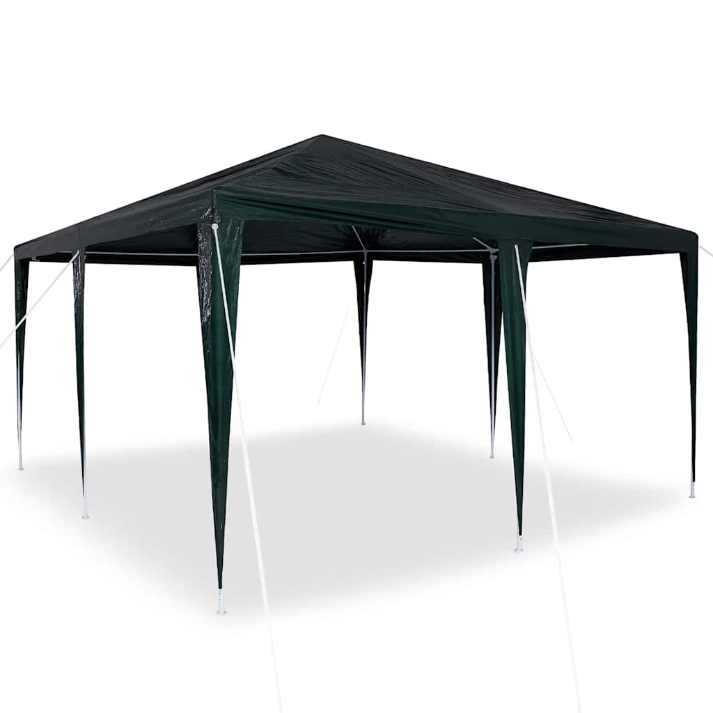 Party-Zelt Grün und Weiß 400 x 400 x 266 cm Polyester und Stahl