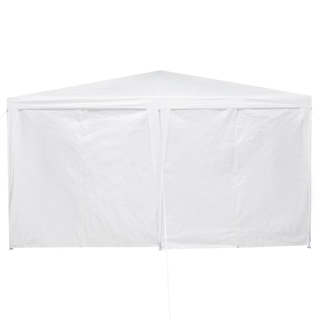 Party-Zelt Weiß 400 x 400 x 266 cm Polyester und Stahl