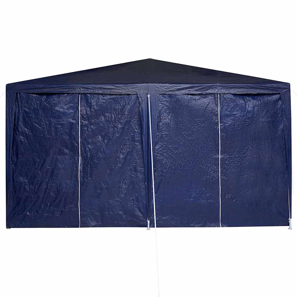 Party-Zelt Blau und Weiß 400 x 400 x 266 cm Polyester und Stahl