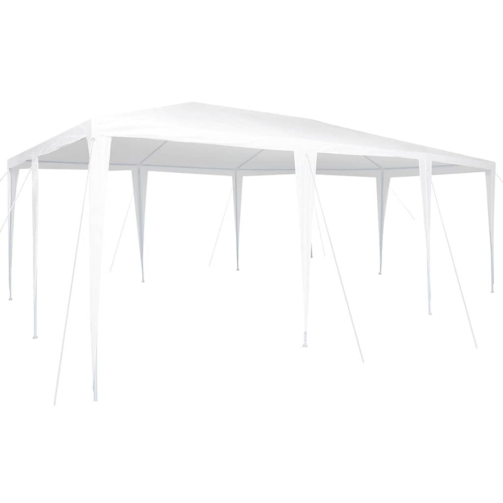 Party-Zelt Weiß 600 x 400 x 266 cm Polyester und Stahl