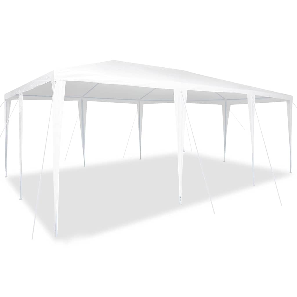 Party-Zelt Weiß 600 x 400 x 266 cm Polyester und Stahl