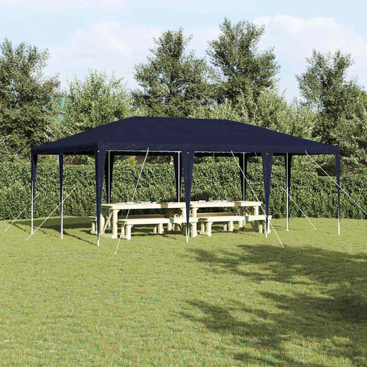 Party-Zelt Blau und Weiß 600 x 400 x 266 cm Polyester und Stahl
