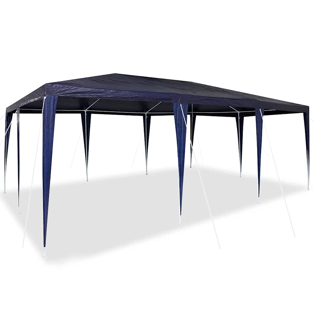Party-Zelt Blau und Weiß 600 x 400 x 266 cm Polyester und Stahl
